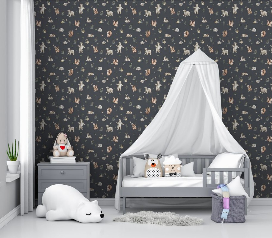 Wild friends Midnight Blue - 1028401-05 wallpaper Wallpassion