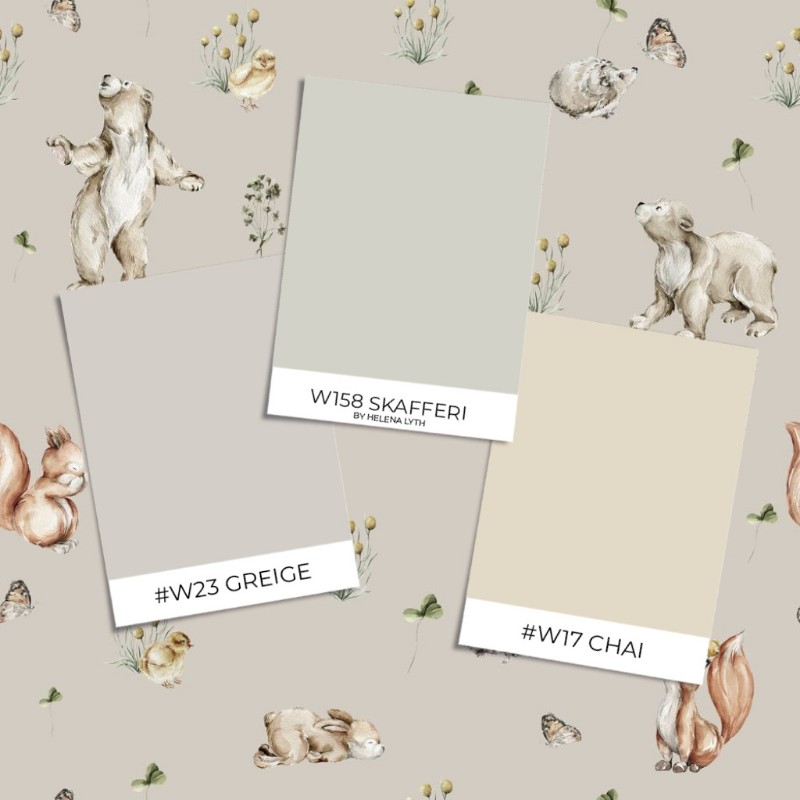 Wild friends Dusty Pink - 1028401-07 wallpaper Wallpassion