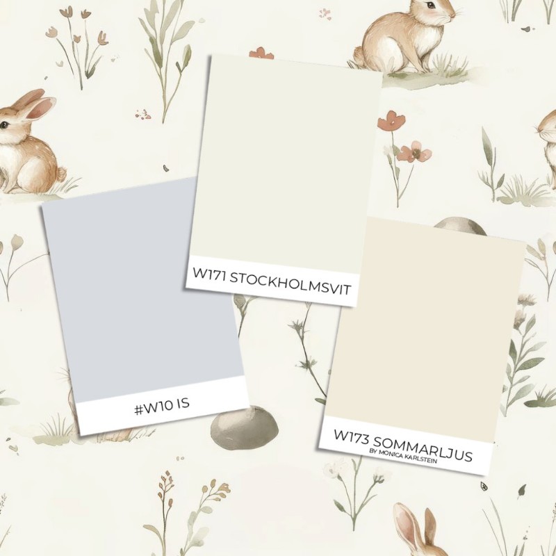 Bunny land Cream White - 1029001-01 wallpaper Wallpassion