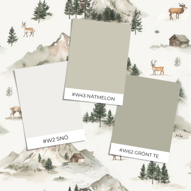 Coloring Mountain lodge Cream Beige - 1029401-01 paint Wallpassion