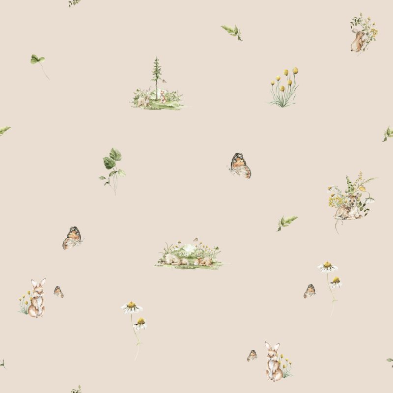 Sweet little friends Soft Pink - 1028501-04 wallpaper Wallpassion