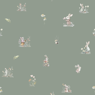 Fairy tale magic Sage Green - 1029601-03 wallpaper Wallpassion