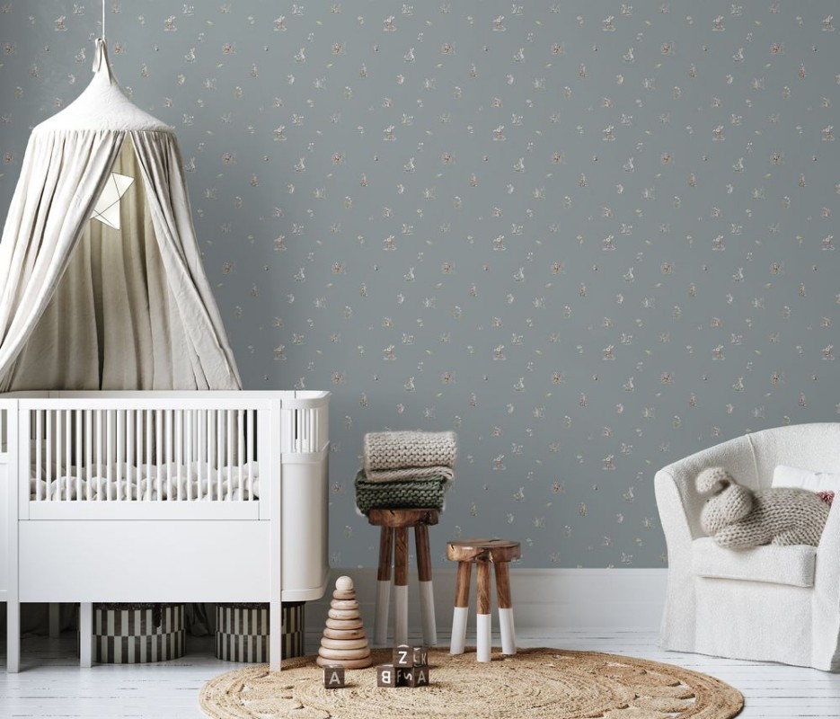 Fairy tale magic Dusty Blue - 1029601-05 wallpaper Wallpassion