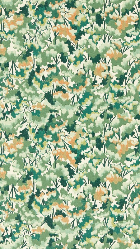 Tree Tops Forest/Clay/Evergreen - HRTW113120 wallpaper Harlequin