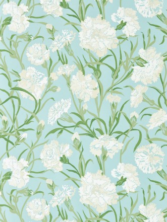 Fleur de Joie Chalk/Emerald/Sky - HRTW113135 wallpaper Harlequin