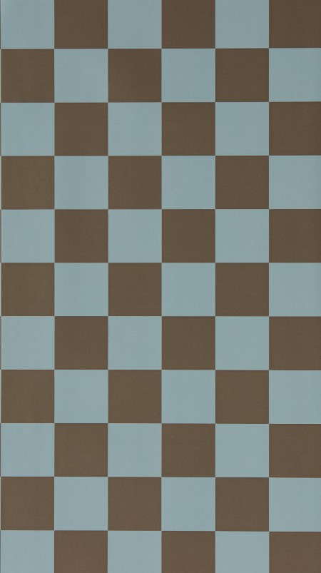 Blenets Check Atlantic/Chocolate - HHHW113168 wallpaper Harlequin