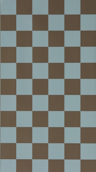 Blenets Check Atlantic/Chocolate - HHHW113168 wallpaper Harlequin