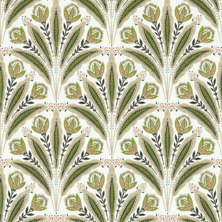 Attingham Sage/Blush - W0193/04 wallpaper Clarke & Clarke