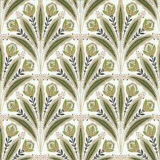 Attingham Sage/Blush - W0193/04 wallpaper Clarke & Clarke